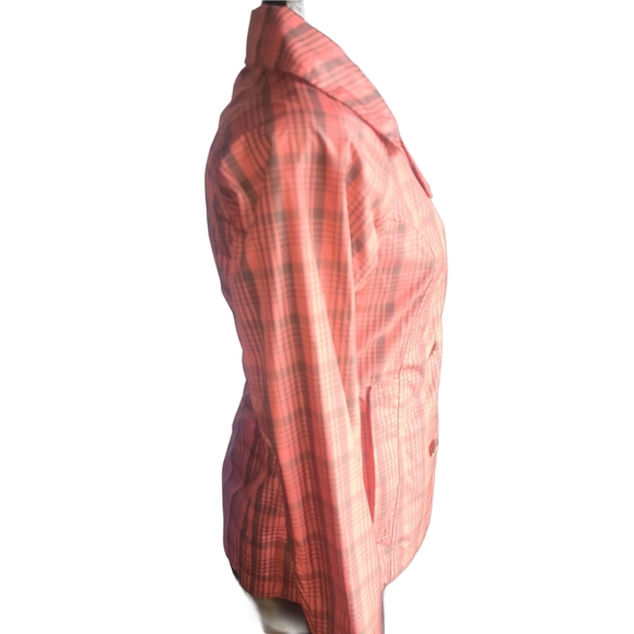 The North Face Plaid Double-Breasted Waterproof Hyvent Jacket XS - Picture 4 of 8